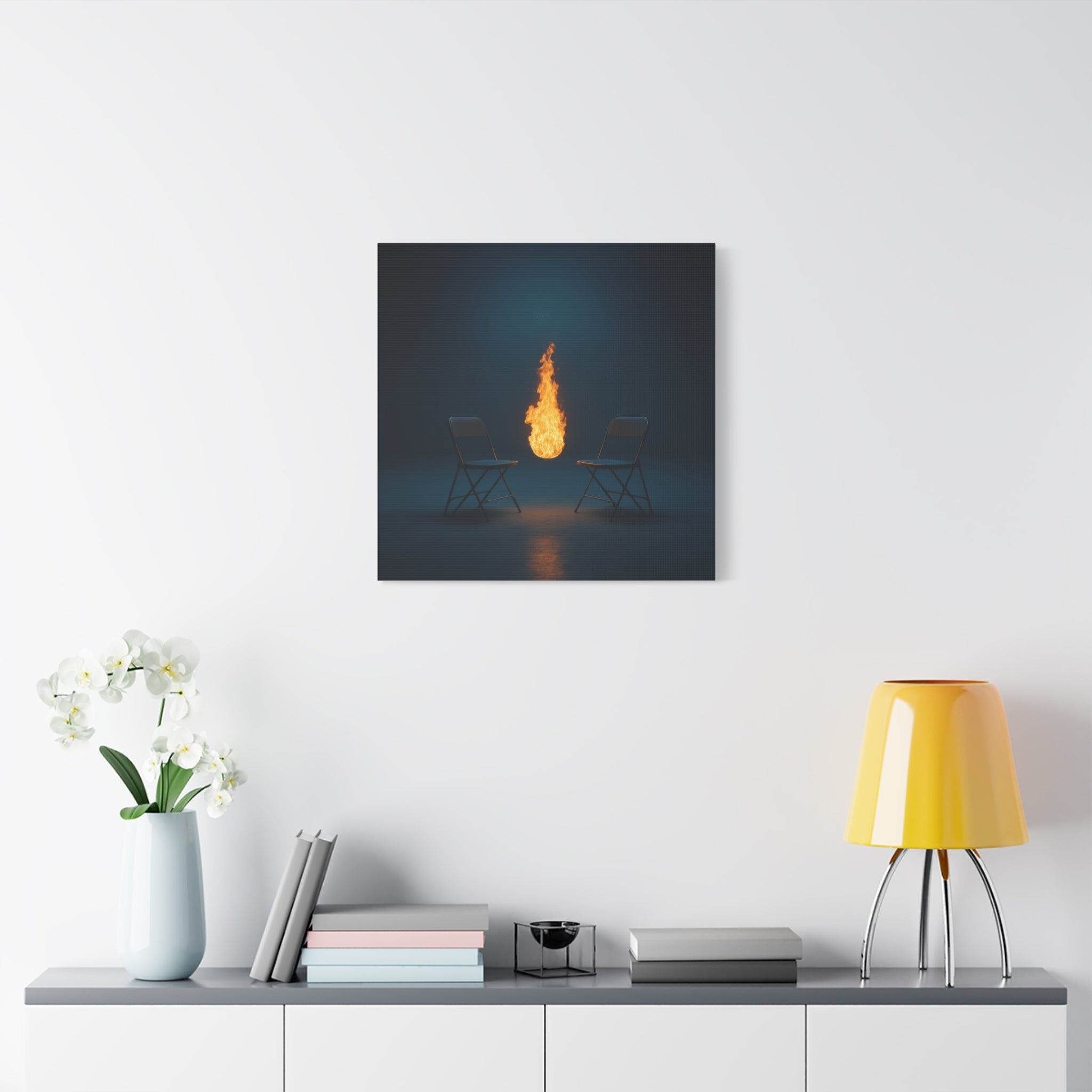 "Presence"  — Ember & Iron Canvas Art Piece