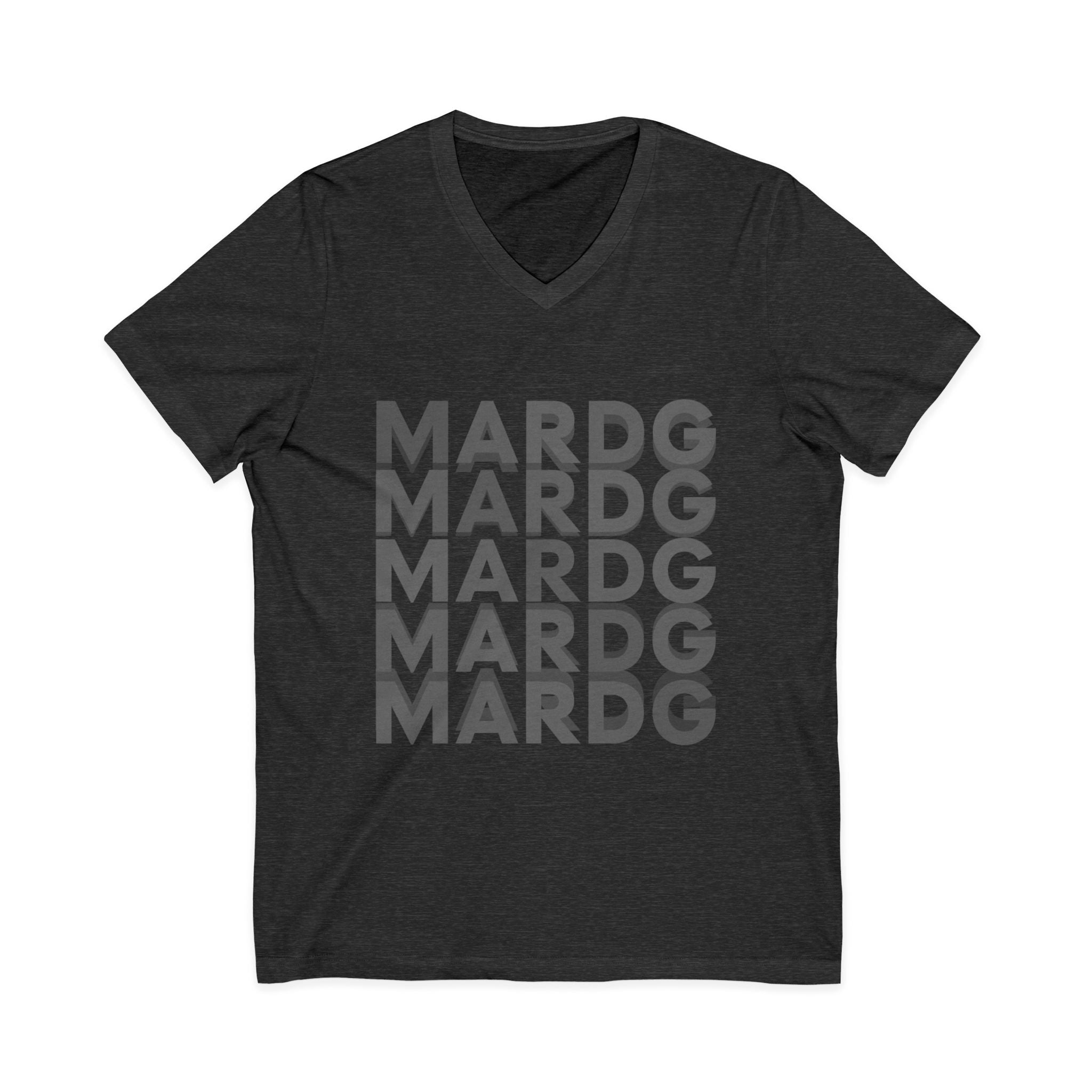 MARDG Repeating Logo V-Neck Tee