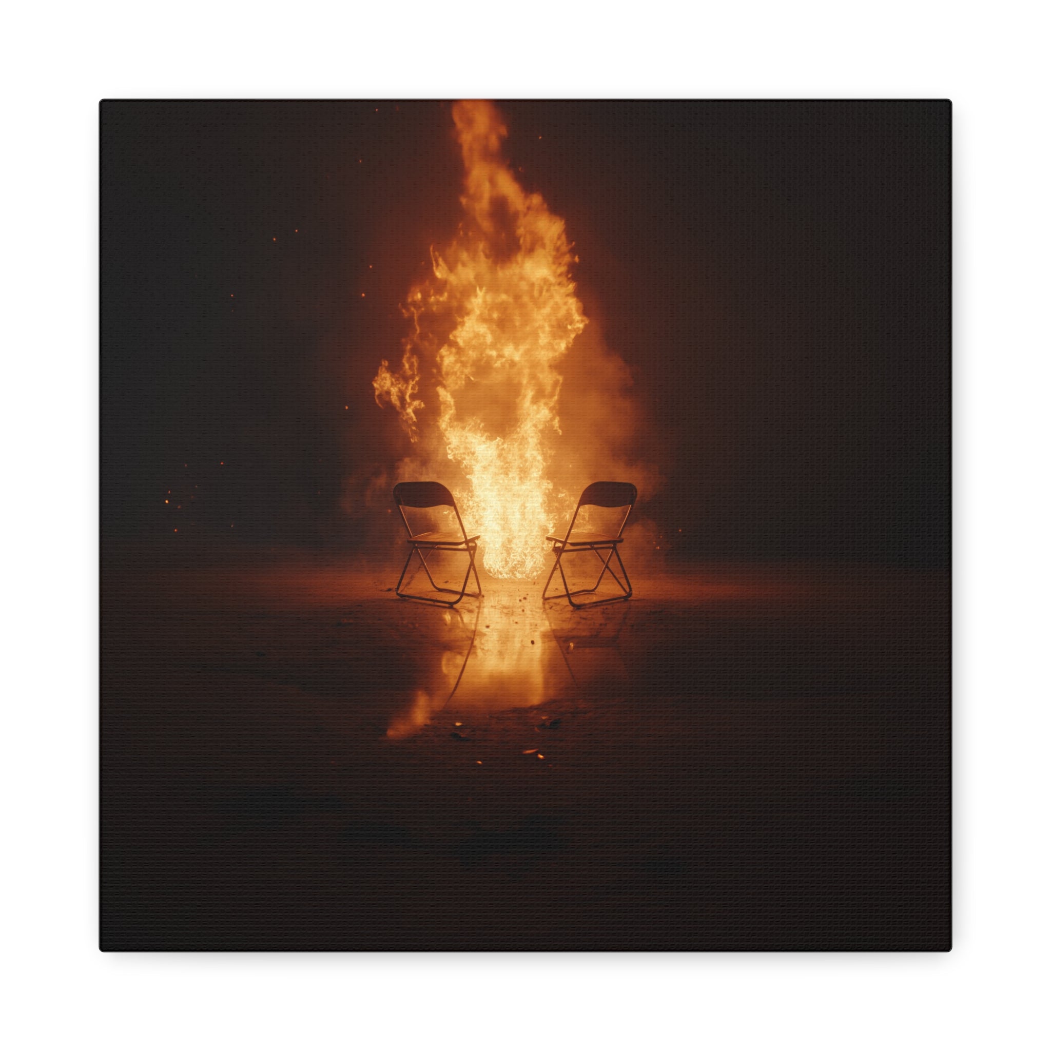 "Two" — Ember & Iron Canvas Art Piece