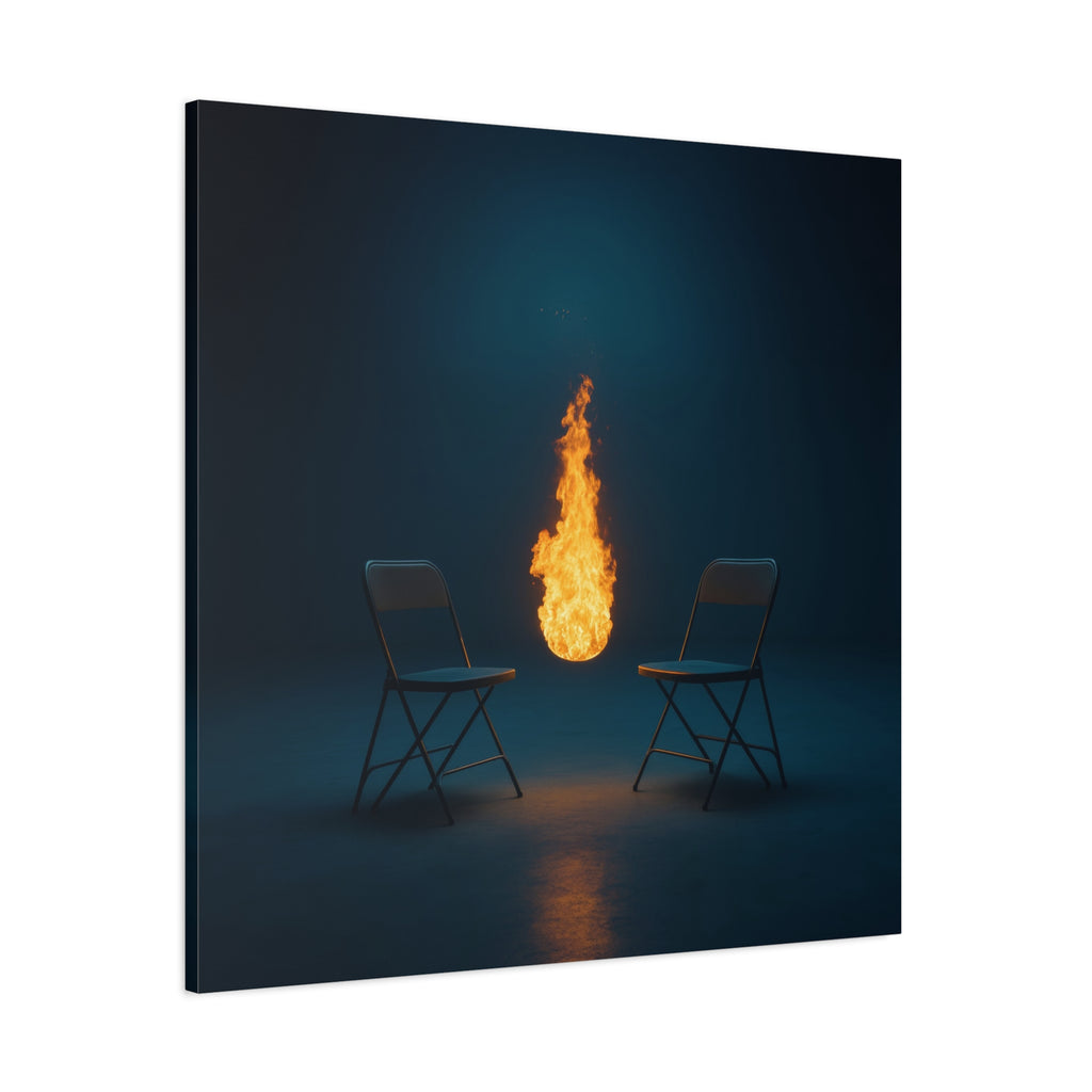 "Presence"  — Ember & Iron Canvas Art Piece