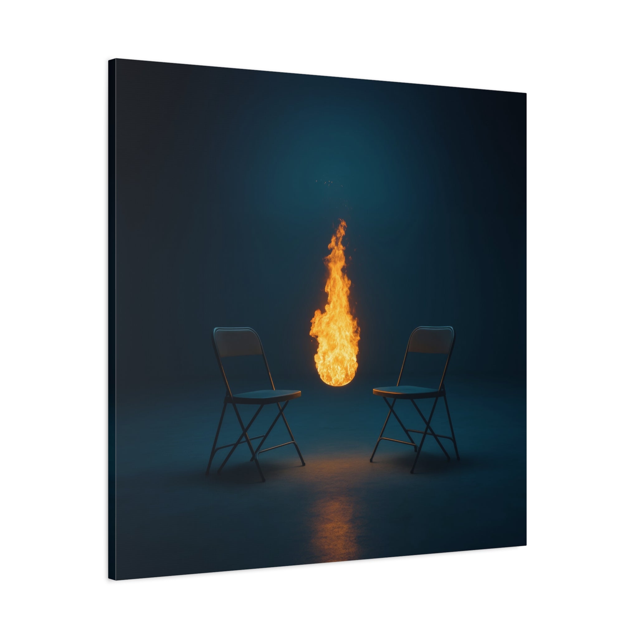 "Presence"  — Ember & Iron Canvas Art Piece