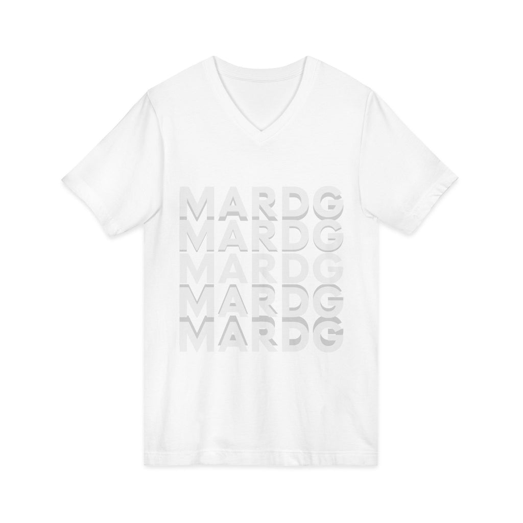 MARDG Repeating Logo V-Neck Tee