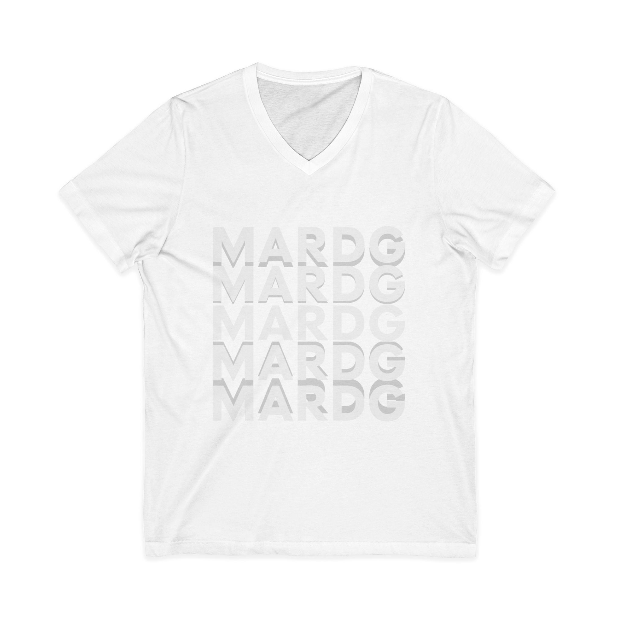 MARDG Repeating Logo V-Neck Tee