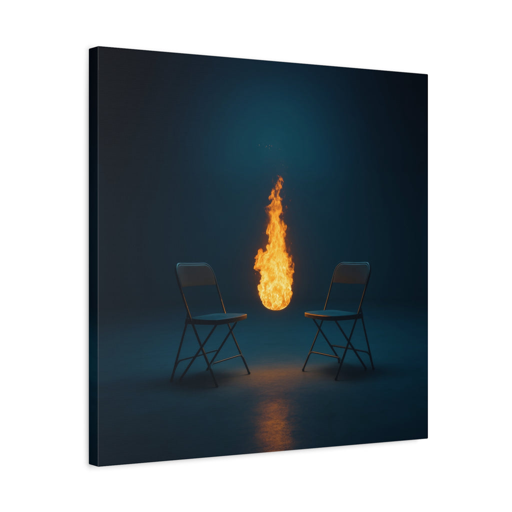 "Presence"  — Ember & Iron Canvas Art Piece
