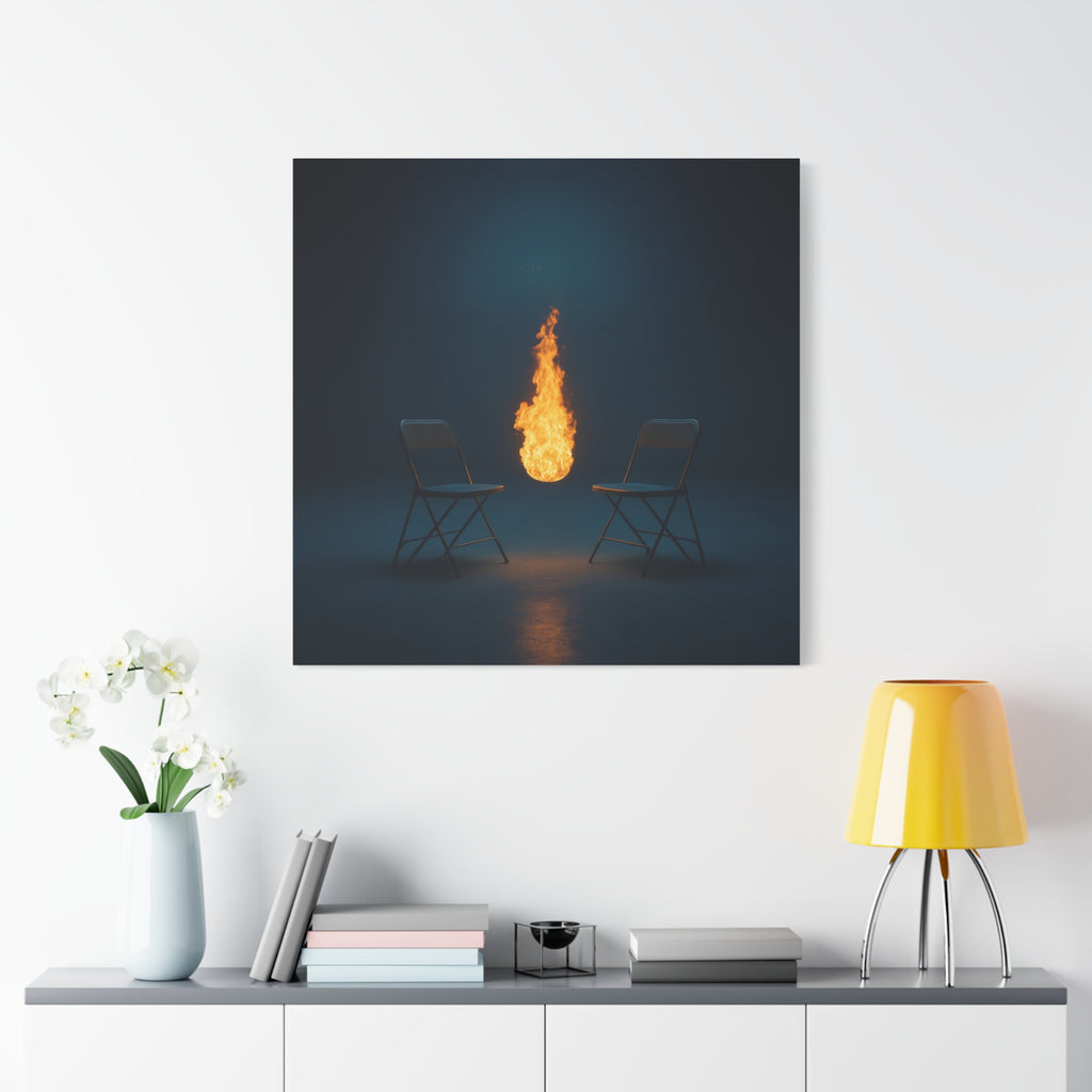"Presence"  — Ember & Iron Canvas Art Piece