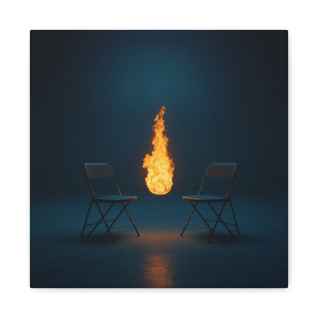 "Presence"  — Ember & Iron Canvas Art Piece