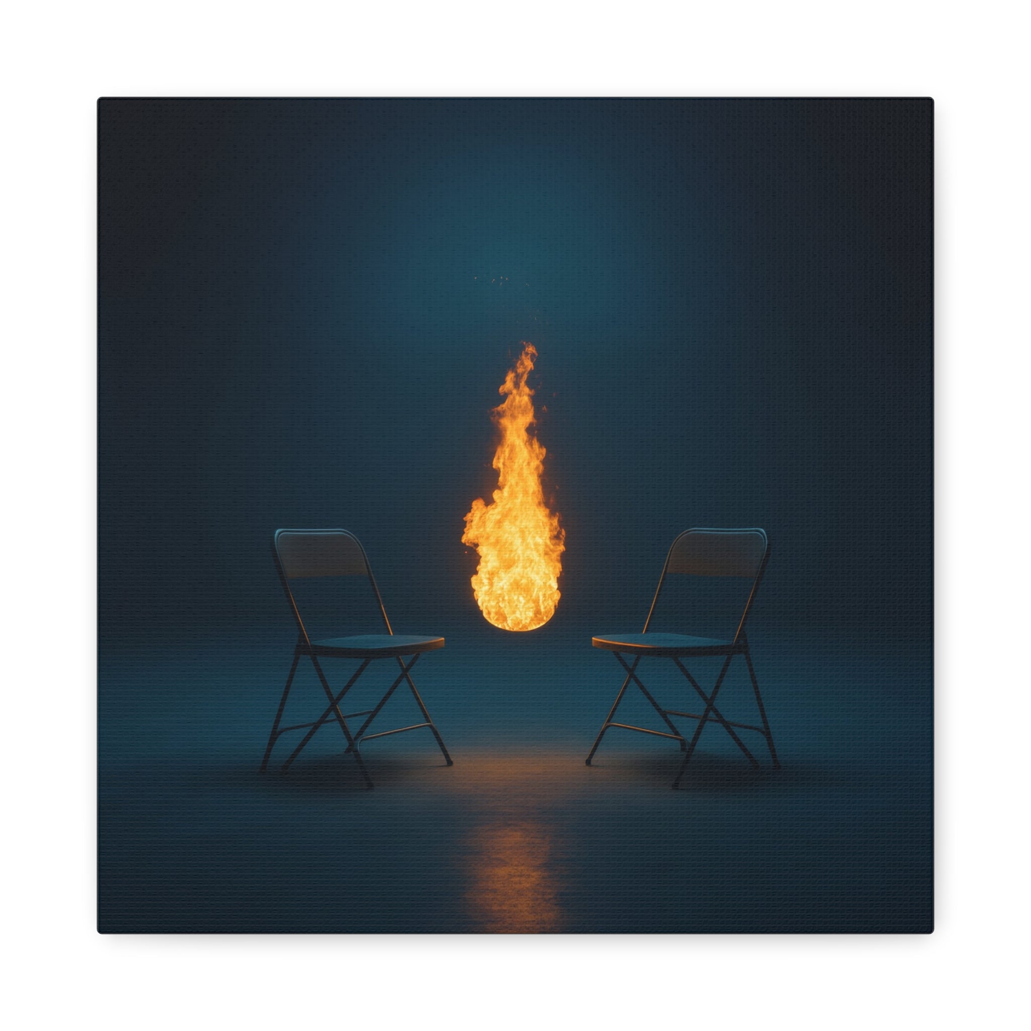 "Presence"  — Ember & Iron Canvas Art Piece