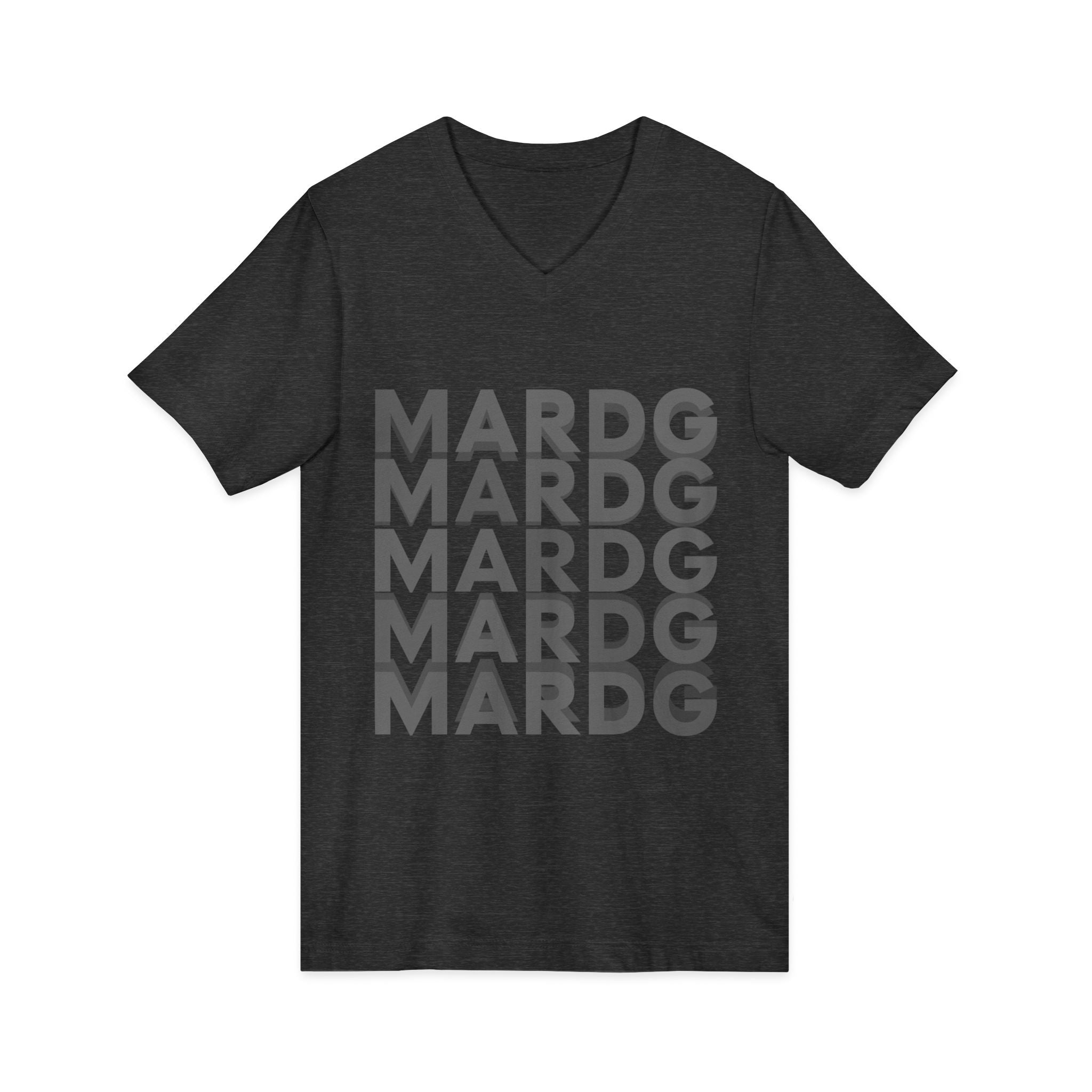 MARDG Repeating Logo V-Neck Tee