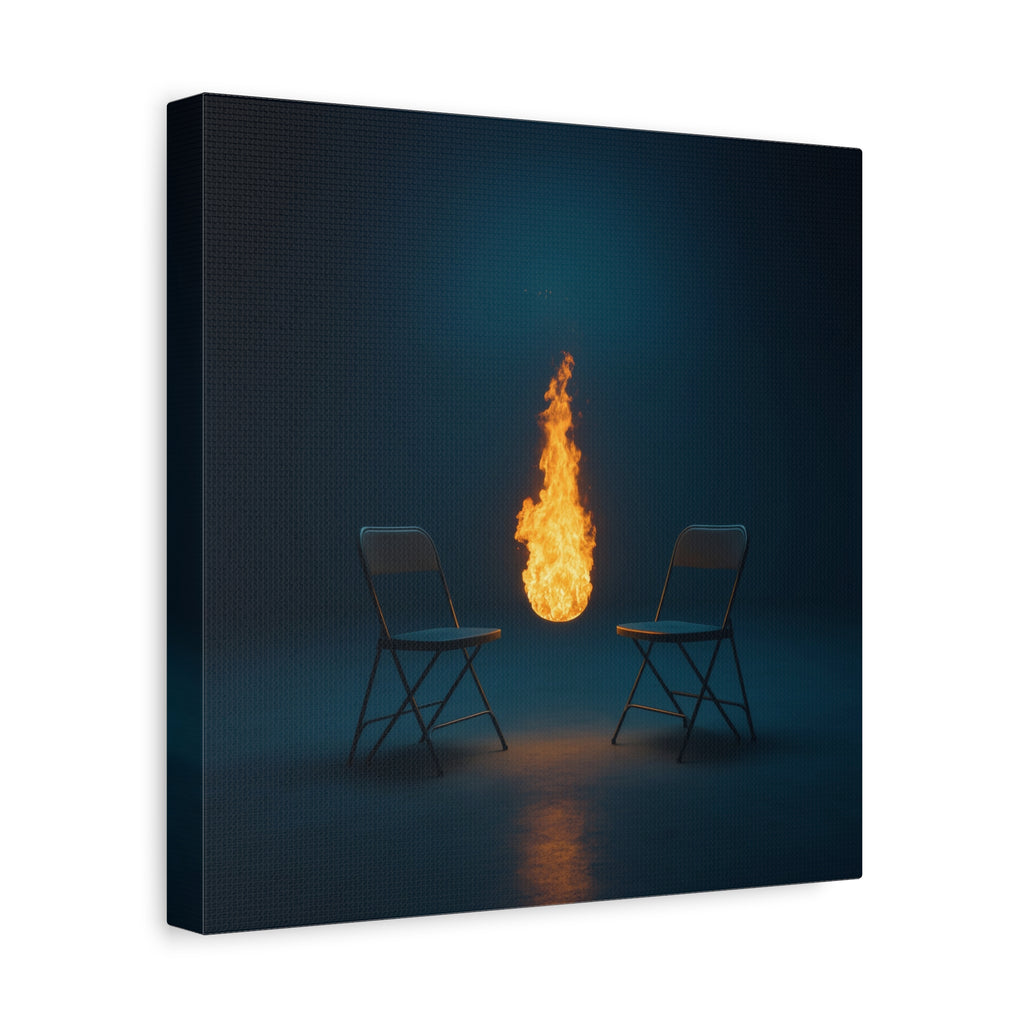"Presence"  — Ember & Iron Canvas Art Piece